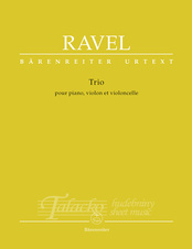 Trio for Piano, Violin and Violoncello